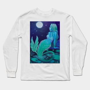 Moon Mermaid Long Sleeve T-Shirt